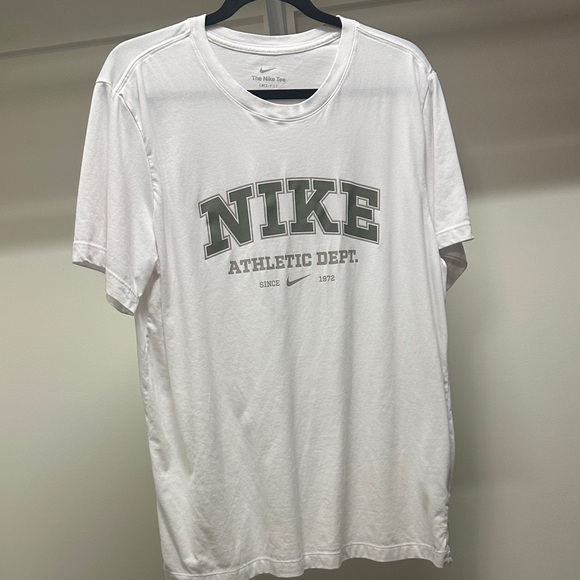 Nike Other - Nike White and Gray Athletic Dept. Men's Tee